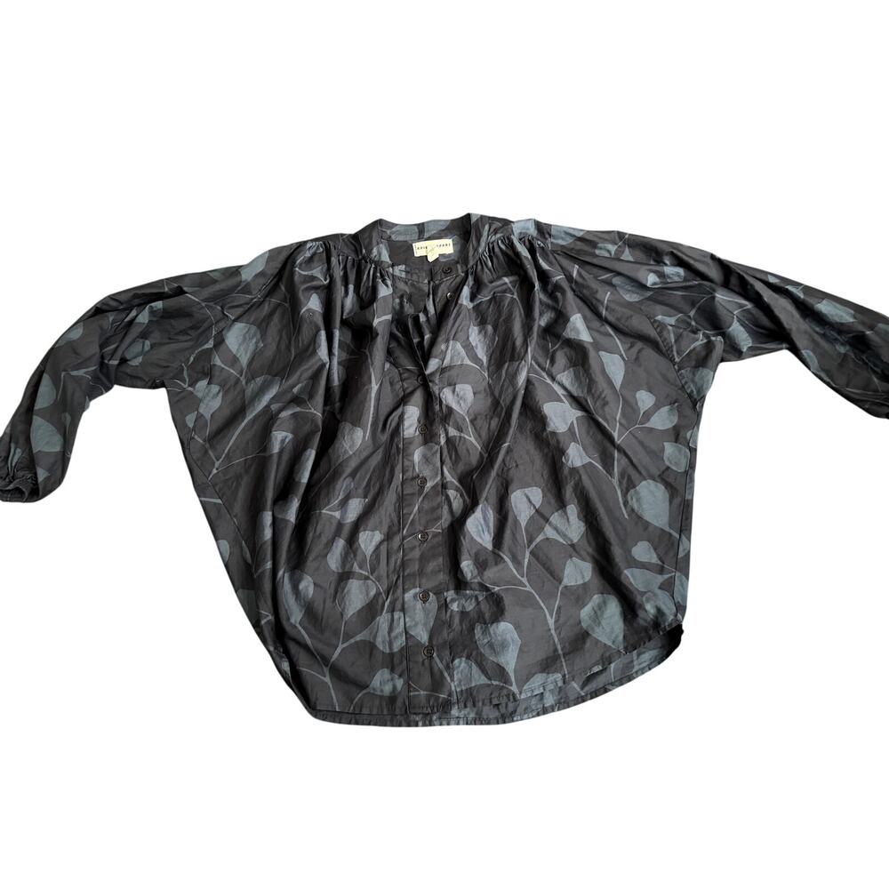 Apiece Apart Oro Top in Indigo Trellis - Picture 6 of 6